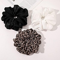 Scrunchies Hair Ties For Women Big Silk Satin Scrunchie Large Oversized Ligas Para El Cabello De Mujer Decorations Cute Jumbo Co