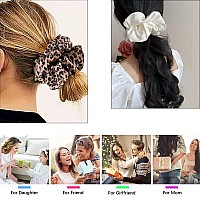 Scrunchies Hair Ties For Women Big Silk Satin Scrunchie Large Oversized Ligas Para El Cabello De Mujer Decorations Cute Jumbo Co