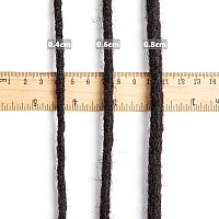 Teresa Medium 08Cm Width 10 Inch 20 Strands 100 Human Hair Dreadlock Extensions For Menwomenkids Full Handmade Permanent Lo