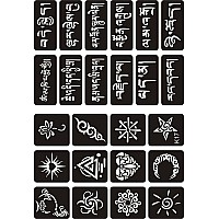 Kotbs 6 Sheets Semi Permanent Tiny Tattoo Stencils 158Pcs Henna Girls Boys Tattoo Stencil Temporary Tattoos For Kids Body Art