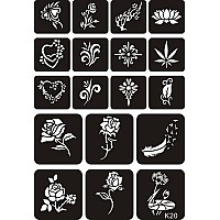 Kotbs 6 Sheets Semi Permanent Tiny Tattoo Stencils 158Pcs Henna Girls Boys Tattoo Stencil Temporary Tattoos For Kids Body Art