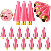 12 Pieces Wax Replacement Head Tips Nail Rhinestones Picker With Case For Nail Dotting Pen To Pick Up Nail Gem Jewelry Replacem