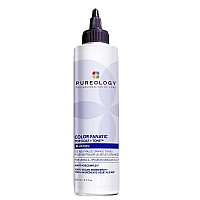 Pureology Color Fanatic Top Coat + Tone Blue High-Gloss Hair Toner Toning Hair Gloss for Color-Treated Hair Glaze For Dark Blonde to Brunette Hair 6.7 Fl Oz