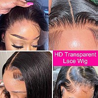 Foreverlove Straight Lace Front Wigs Human Hair 13x6 HD Transparent Lace Frontal Human Hair Wigs 150% Density Virgin Human Hair Wigs for Black Women (20 Inch)