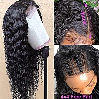 Hermosa Deep Wave Hd Transparent Lace Front Wigs Human Hair Pre Plucked With Baby Hair 180 Density 4X4 Lace Closure Human Hair