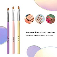 Aokitec Nail Art Brushes 7Pcs Set Gel Polish Nail Art Design Pen Painting Tools With Nail Extension Gel Brush Builder Gel Brush