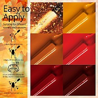 Ur Sugar Fall Winter Gel Nail Polish Set 6 Colors Maple Pumpkin Burnt Orange Yellow Red Glitter Gel Polish Kit Autumn Halloween