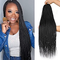 Zrq 8 Packs 26 Inch Crochet Senegalese Twist Braids Hair Small Senegalese Twist Crochet Hair Micro Long Mambo Twist Crochet Brai