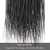 Zrq 8 Packs 26 Inch Crochet Senegalese Twist Braids Hair Small Senegalese Twist Crochet Hair Micro Long Mambo Twist Crochet Brai