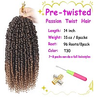 Passion Twist Hair Pretwisted 14 Inch Passion Twist Crochet Hair 8 Packs Crochet Hair Passion Twists Passion Twists Hair Pre L