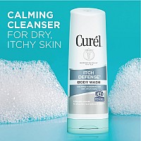 Curel Itch Defense Calming Body Wash, Soap-free Gentle Formula, for Dry, Itchy Skin, with Hydrating Jojoba and Olive Oil, 10 oz (Pack of 3)