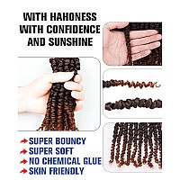 6 Inches 2 Packs Super Short Passion Twist Crochet Hair For Black Women And Kids Ombre Brown Pre Looped Pretwisted Crochet Hair