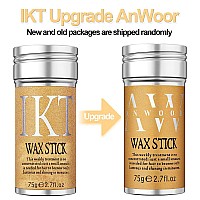 Anwoor Hair Wax Stick, Styling Wax For Smooth Wigs, Slick Stick For Hair Non-Greasy Styling Hair Pomade Stick For Flyaways Edge & Frizz Hair - 2.7 Oz