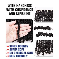 14 Inches 8 Packs Pre Looped Pretwisted Passion Twist Crochet Hair For Black Womennatural Blacksoft Long Hair Extensions Braid