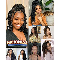 14 Inches 8 Packs Pre Looped Pretwisted Passion Twist Crochet Hair For Black Womenombre Blondesoft Long Hair Extensions Braide