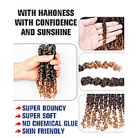 6 Inches 8 Packs Super Short Passion Twist Crochet Hair For Black Women And Kidsombre Blonde Pre Looped Pretwisted Lightweight