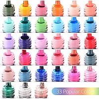 Jewhiteny 36 Pcs Gel Nail Polish Kit With U V Light 120W Nail Lamp 33 Colors Gel Polish Nail Set Nail Manicure Tools Allinone