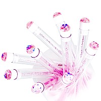 Ilaesh 20 Pcs Lash Brush Eyelash Brushes For Eyelash Extensions Spoolies Cleaning Mascara Wands Tube Diamond Disposable Makeup