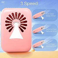 Buqikma Eyelashes Rechargeable Fan Mini Lash Fan Eyelash Extensions Portable Usb Handheld Fan Dryer Air Conditioning Blower For