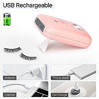 Buqikma Eyelashes Rechargeable Fan Mini Lash Fan Eyelash Extensions Portable Usb Handheld Fan Dryer Air Conditioning Blower For