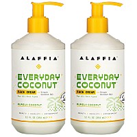 Alaffia Everyday Coconut Face Cream Skin Care With Virgin Coconut Oil Moisturizer For Firmness Elasticity Helps Reduce The