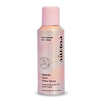 Eva Nyc Kweeen Silver Body And Hair Glitter Spray For Shimmer, Washable Glitter Hairspray For Any Party Look, 4.9 Oz