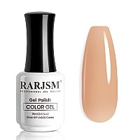 Rarjsm Nude Brown Gel Nail Polish Led Uv Gel Soak Off Clear Brown Skin Tone Taffy Color French Manicure Jelly Nail Gel Polish Va