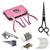 Professional Hair Extension & Beading Tool Kit Plier Set for beads (4 Piece) Micro Ring