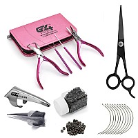 Professional Hair Extension & Beading Tool Kit Plier Set for beads (4 Piece) Micro Ring