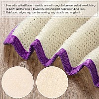 Tatuo 5 Pcs Exfoliating Face And Body Wash Cloths Towel Weave Bath Cloth Exfoliating Scrub Cloth Massage Bath Cloth For Women An