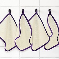 Tatuo 5 Pcs Exfoliating Face And Body Wash Cloths Towel Weave Bath Cloth Exfoliating Scrub Cloth Massage Bath Cloth For Women An