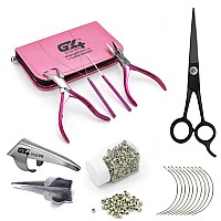 Professional Hair Extension & Beading Tool Kit Plier Set for beads (4 Piece) Micro Ring