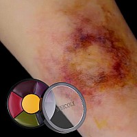 Meicoly 6 Color Bruise Wheel For Special Effectshunting Camo Face Body Paint Kitlight Green Gamora Witch Face Painttrauma Sfx