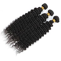 Deep Wave Hair 3 Bundles 9A 100 Unprocessed Virgin Brazilian Remy Human Hair Loose Deep Wave Hair Bundles Human Hair Extensions