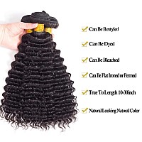 Deep Wave Hair 3 Bundles 9A 100 Unprocessed Virgin Brazilian Remy Human Hair Loose Deep Wave Hair Bundles Human Hair Extensions