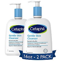 Cetaphil Face Wash Hydrating Gentle Skin Cleanser For Dry To Normal Sensitive Skin New 16 Oz 2 Pack Fragrance Free Soap Free