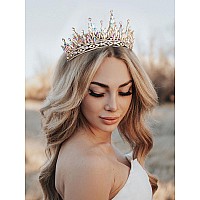 Sweetv Tiaras And Crowns For Women Wedding Tiara For Bride Rhinestone Queen Crown Crystal Costume Hair Accessories For Birthd