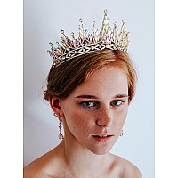 Sweetv Tiaras And Crowns For Women Wedding Tiara For Bride Rhinestone Queen Crown Crystal Costume Hair Accessories For Birthd