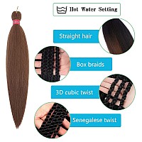 Prestretched Braiding Hair Original Kanekalon Braid Hair Extensions Hot Water Setting Crochet Hair Braids Yaki Texture Easy