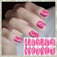 Wokoto 20 Sheets Marble Nail Polish Stickers Stick On Nail Polish Strips Kit With Nail File Peel And Stick Nail Polish Wraps Sti