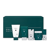 Premium Skin Care Kit 5 Piece Kit Includes Facial Cleanser Exfoliating Scrub Moisturizing Day Cream Renewing Night Cream A