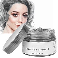 Acosexy Grey Hair Dyetemporary Hair Wax423Oz Instant Hairstyle Mud Cream Natural Hair Coloring Wax Material Disposable Hair S