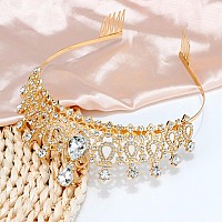 Cocide Gold Tiaras And Crowns For Women Rhinestone Birthday Headband Princess Tiaras For Girls Hair Accessories Jewelry For Brid