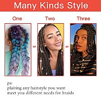 Callia Pre Stretched Braiding Hair 28 Inch 8 Packs Ombre Braiding Hair Professional Prestretched Synthetic Braiding Hair Itch Fr