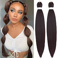 Callia Pre Stretched Braiding Hair 26 Inch Braiding Hair 8 Packs Kanekalon Braiding Hair Synthetic Braiding Hair Extensions Bro