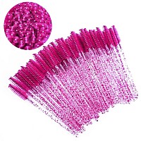 Pimoys 100 Pcs Disposable Eyelash Mascara Brushes Wands Applicator Eyebrow Brush Makeup Kit Eyebrow Castor Oil Brush Makeup To