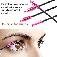 Pimoys 100 Pcs Disposable Eyelash Mascara Brushes Wands Applicator Eyebrow Brush Makeup Kit Eyebrow Castor Oil Brush Makeup To