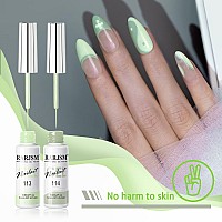 Rarjsm Nail Art Liner Gel Nail Polishpastel Green Spring Summer Colors Pigment Gel Art Paint For Swirl Nails Painting Design De