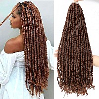 Karida Passion Twist Hair 24 Inch Pre Twisted Passion Twist Crochet Hair 6 Packs Pre Looped Crochet Passion Twist Curly Croche