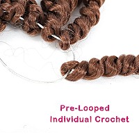 Karida Passion Twist Hair 24 Inch Pre Twisted Passion Twist Crochet Hair 6 Packs Pre Looped Crochet Passion Twist Curly Croche